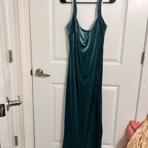 Elegant Teal Evening Gown